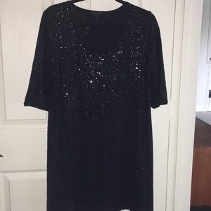 Eileen Fisher Sequin tunic-top/short dress Sz L